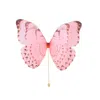 Oanasavu.creations Women's Pink / Purple / Gold Pink Silk Butterfly Brooch Pin Fairy Goddess Accessory