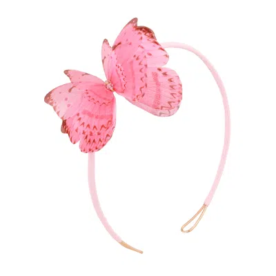 Oanasavu.creations Women's Pink / Purple / Pink Hair Fascinator Silk Butterfly Retro Elegant Headwear Accessory In Multi