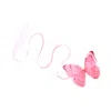 Oanasavu.creations Women's Pink / Purple / Pink Necklace Ribbon Tie Chocker Silk Butterfly Goddess Festival Accessory