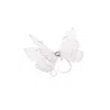Oanasavu.creations Women's White / Silver White Butterfly Silk Ring Sterling Silver Adjustable Base Bridal Jewelry In Multi