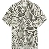 Oas Abstract Print Viscose Camp Shirt