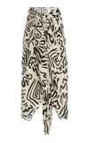Oas Aerosol Cyan Woven Sarong In Black,white