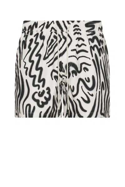 Oas Tar Lorenzo Swim Shorts Black In White