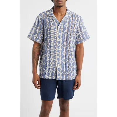 Oas Arko Camp Shirt In Blue