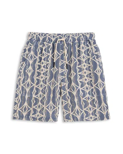 Oas Arko Nicola 8.7 Patterned Shorts In Blue