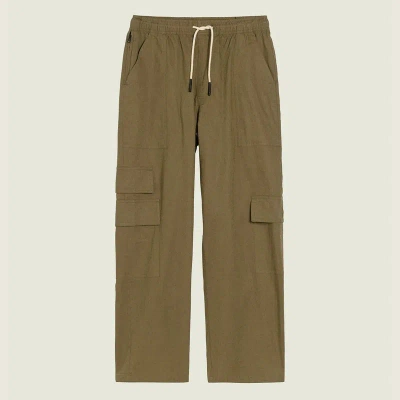 Oas Army Cargo Linen Pants In Brown