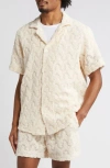 Oas Relaxed Fit Altascuba Crochet Shirt In Off White