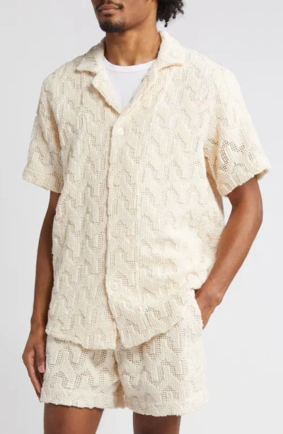 OAS ATLAS CROCHET CAMP SHIRT