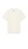 Oas Off-white Atlas Cuba Crochet Shirt In 크림