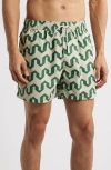 Oas Atlas Swim Trunks In Green