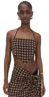 Oas Avonlea Crop Top Blush Lumo In Blush Lumo