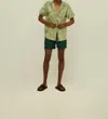 Oas Banana Leaf Cuba Terry Shirt In Green In Multi