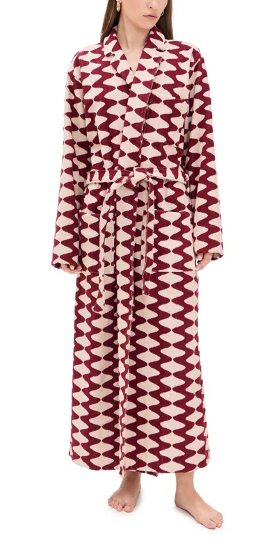 Oas Big Launda Long Robe Burgundy