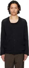 Oas Black Net Cardigan In Black