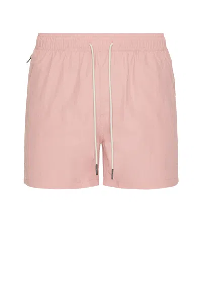 Oas Blush Nylon Swim Shorts In Pink