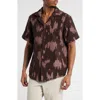 Oas Brink Cuba Crochet Camp Shirt In Purple Multi