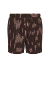Oas Brink Cuba Crochet Shorts In Brown