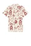 Oas Cantina Cuba Linen Shirt White In White