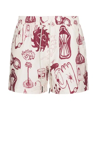 Oas Cantina Swim Shorts In White
