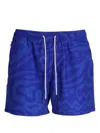 Oas Company Abstract-print Swim Shorts In Blau