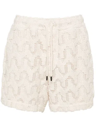 Oas Company Atlas Mid-rise Deck Shorts In Neutrals