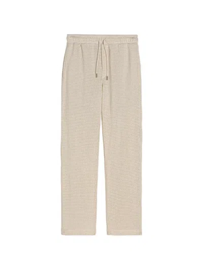 Oas Company Ayora Net Trousers In Neutral