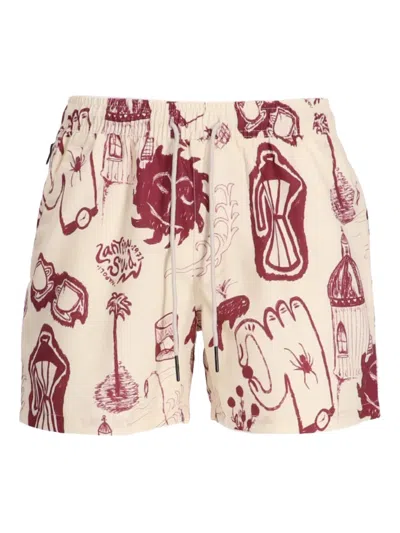 Oas Company Cantina Swim Shorts In Neutrals