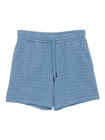 Oas Company Coronet Porto Waffle Short In Blue