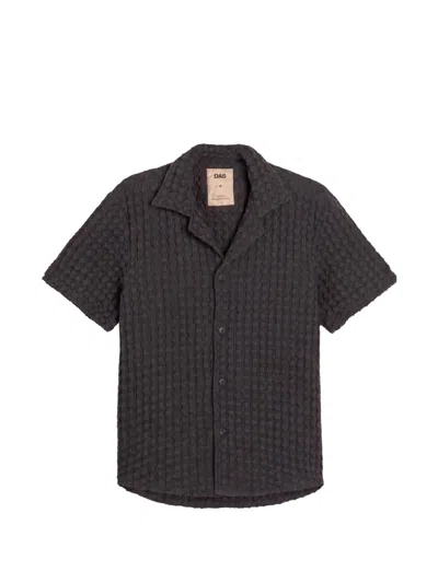 Oas Company Cuba Waffle-knit Shirt In Brown