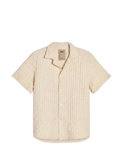 Oas Company Cuba Waffle-knit Shirt In Neutral