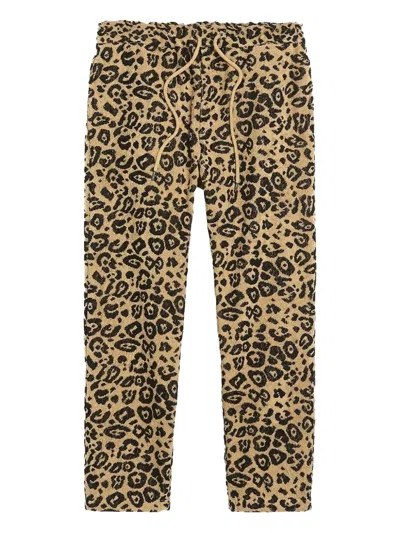 Oas Company Leopard-print Straight-leg Trousers In Neutral
