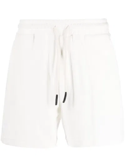 Oas Company Logo-embroidered Terry-cloth Shorts In White