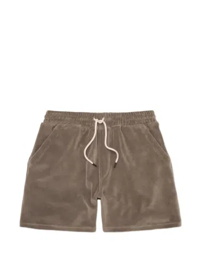 Oas Company Morel Relaxed-fit Shorts In Brown