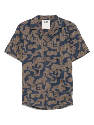 Oas Company Puzzlotec Hemd In Brown