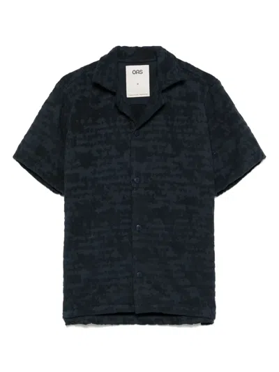 Oas Company Puzzlotec Hemd In Blue