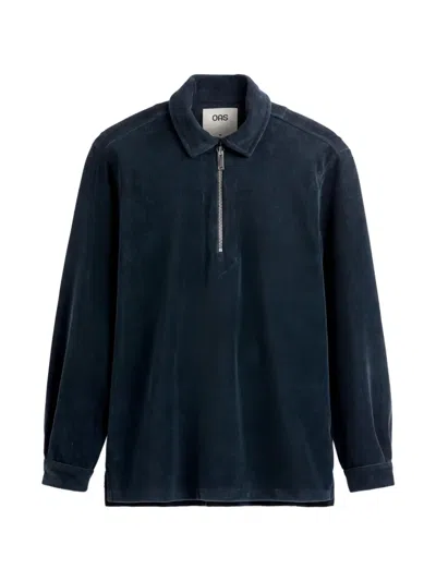 Oas Company Savvy Zip-fastening Polo Shirt In Black