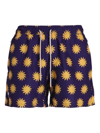 Oas Company Sunday Sun Swim Shorts In Yellow