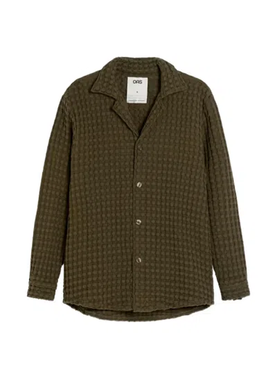Oas Company Turtle Waffle Long-sleeves Shirt