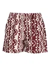 Oas Company Verve Swim Shorts In Red