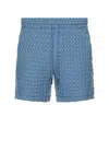 Oas Coronet Porto Waffle Shorts In Blue