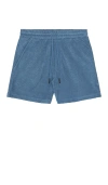 Oas Coronet Terry Shorts In Blue