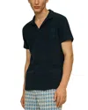 Oas Cotton-terry Polo Shirt In Blue