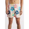Oas Daisy Relaxed Fit Swim Trunks In Beige