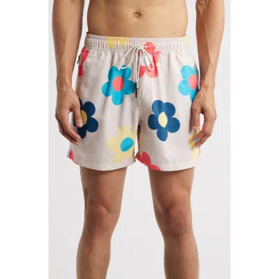 Oas Daisy Relaxed Fit Swim Trunks In Beige