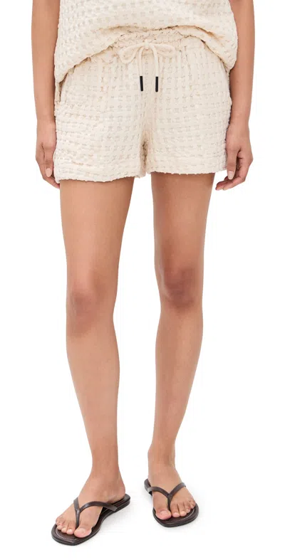 OAS DRIZZLE WAFFLE SHORTS ECRU