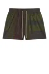 Oas Dusky Meld Swim Shorts In Green