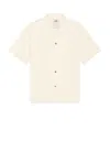 Oas Ecru Bodega Canvas Shirt In White