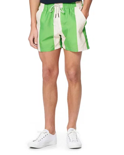 Oas Emerald Stripe Swim Shorts In Green