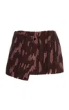 Oas Exclusive Brink Cadiz Cotton Crochet Skirt In Brown