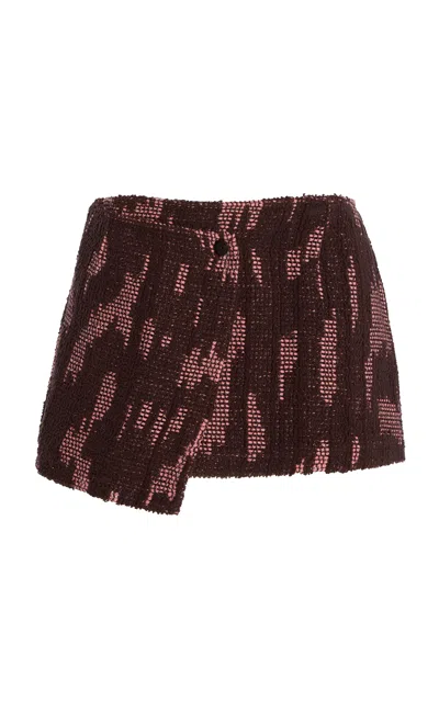 Oas Exclusive Brink Cadiz Cotton Crochet Skirt In Brown